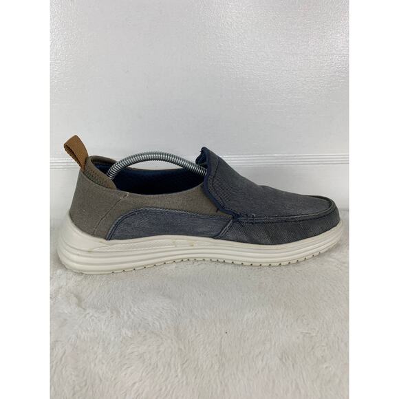 Skechers Men’s Proven Evers Slip On Size 10.5 Navy Casual Comfort Shoes - Picture 5 of 10